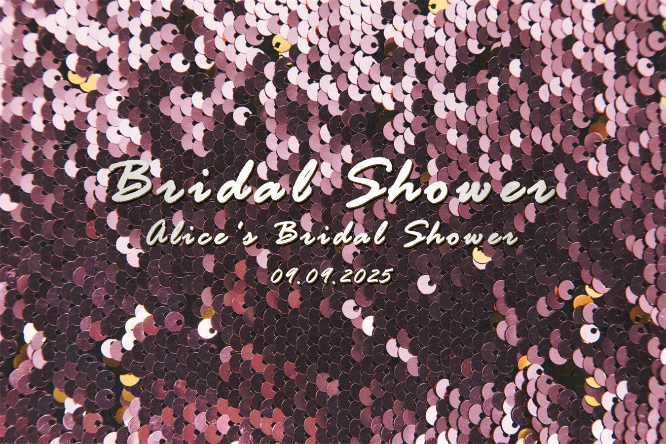 Customized Wedding Backdrops Glittering Pink Sequin Bridal Shower Backdrop UK BRP12-367