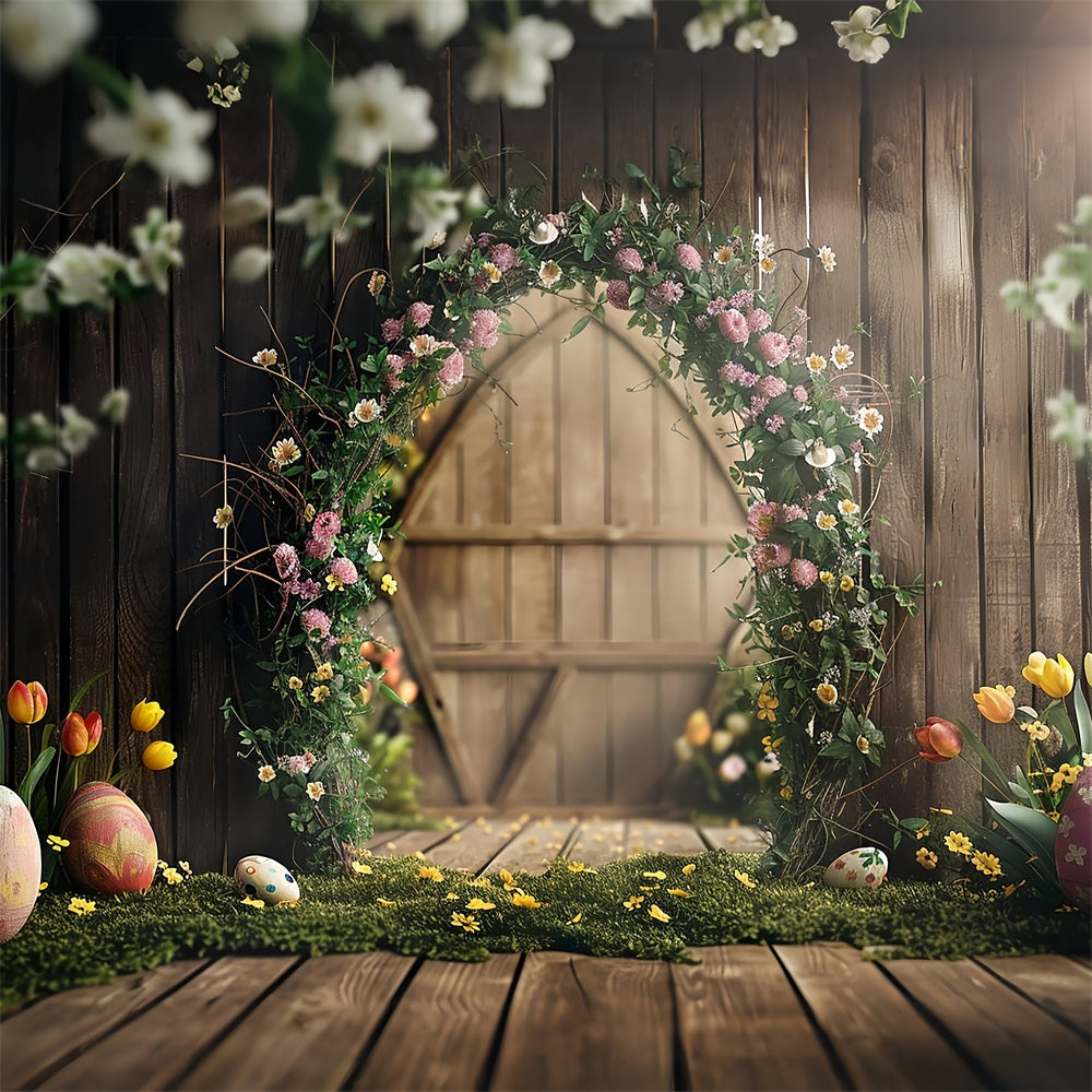 Easter Backdrop Rustic Easter Egg Garden Arch Backdrop UK BRP12-394