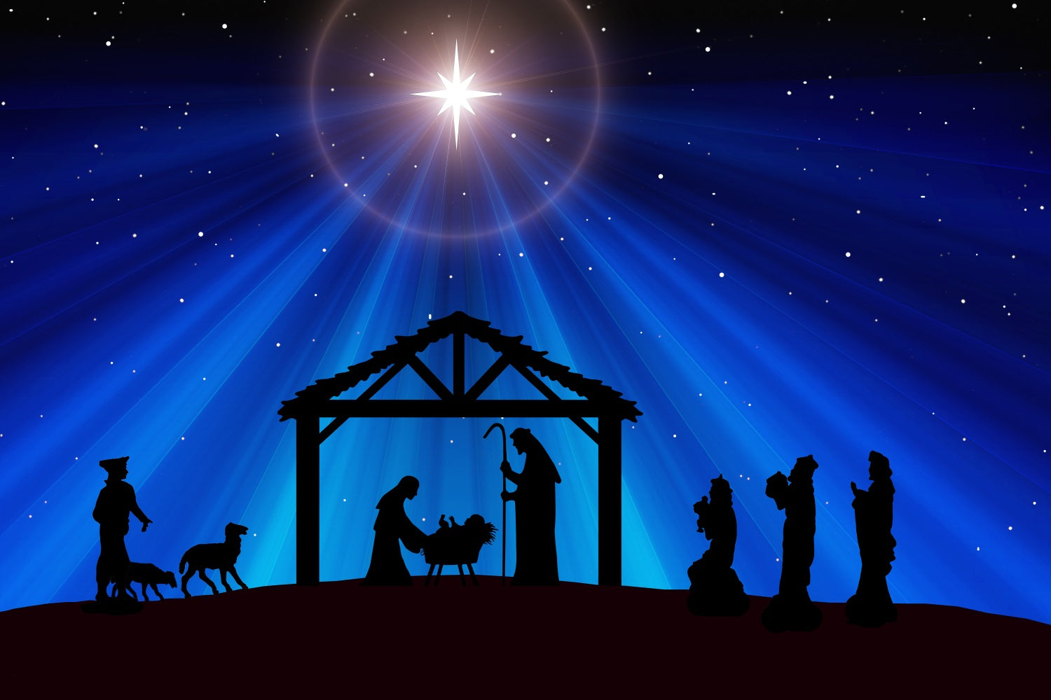 Nativity Scene Backdrop Holy Bethlehem Star Manger Backdrop UK BRP12-439