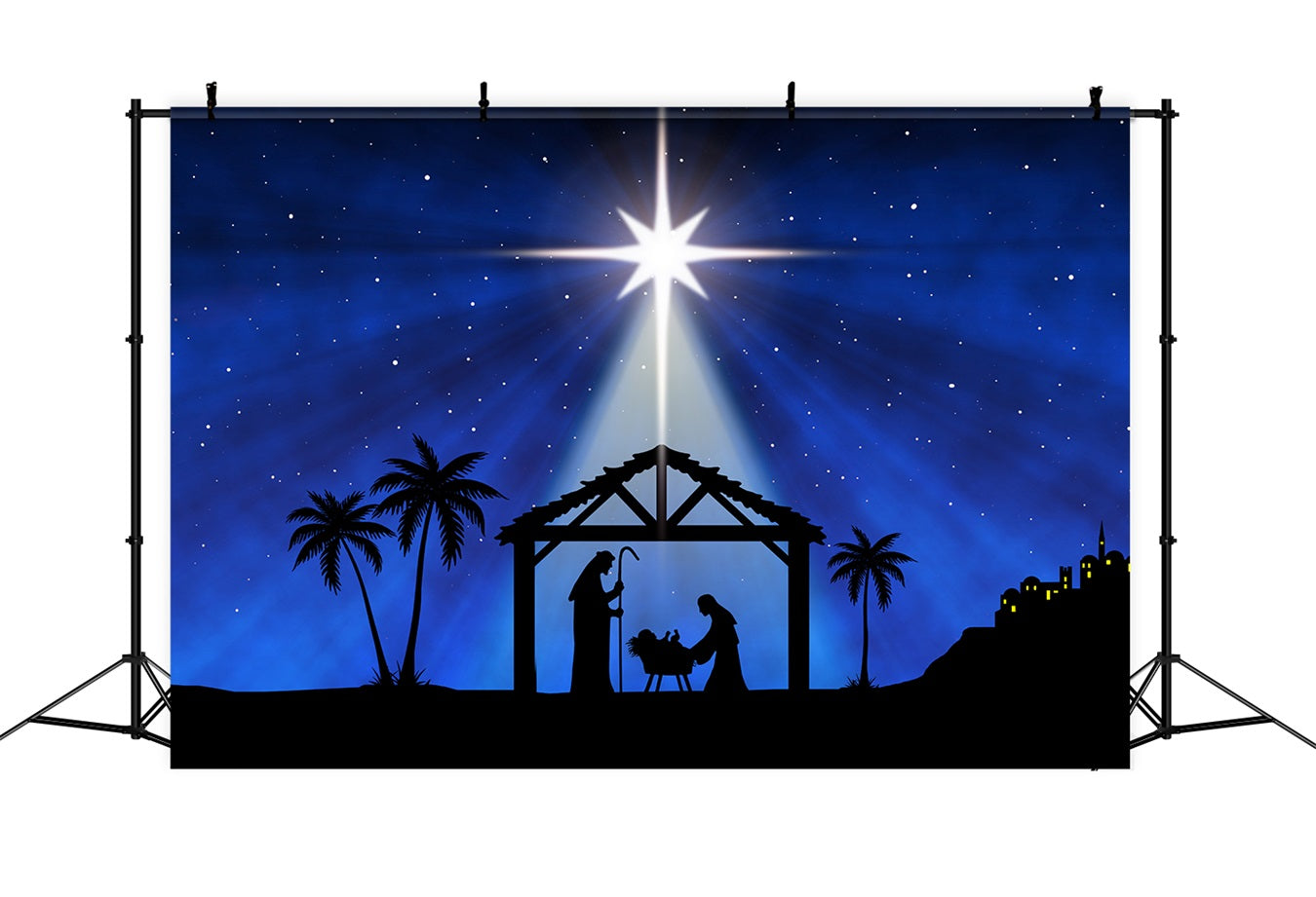 Nativity Backdrop Ideas Bethlehem Star Manger Scene Backdrop UK BRP12-442