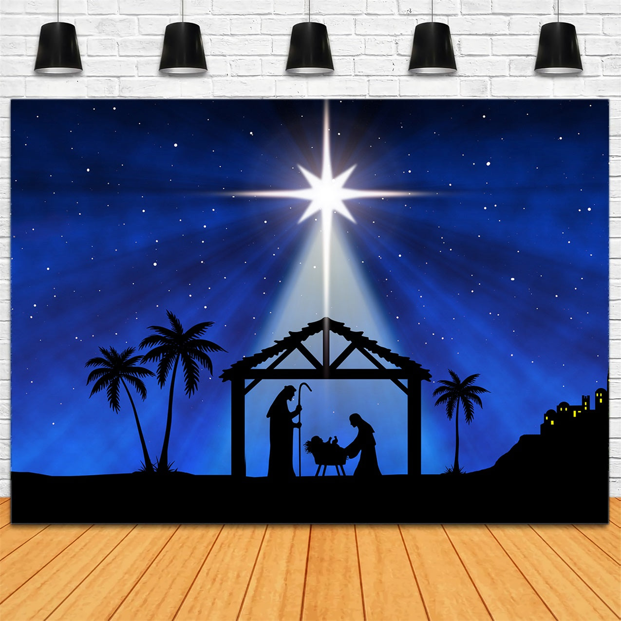 Nativity Backdrop Ideas Bethlehem Star Manger Scene Backdrop UK BRP12-442