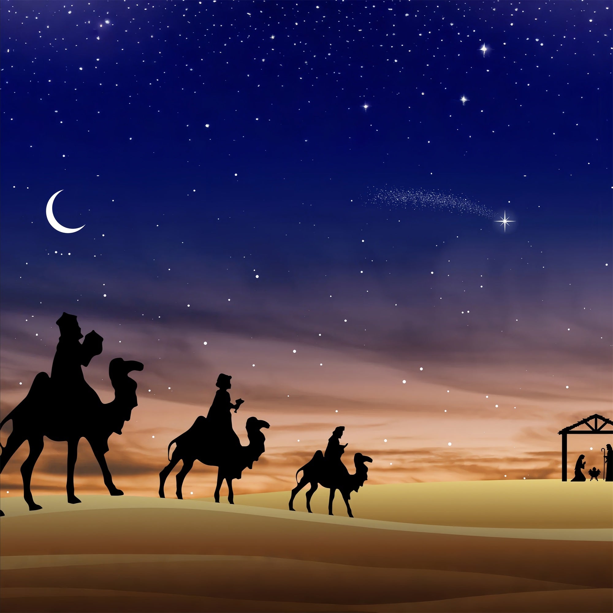 Nativity Backdrop Three Kings Holy Manger Backdrop UK BRP12-443