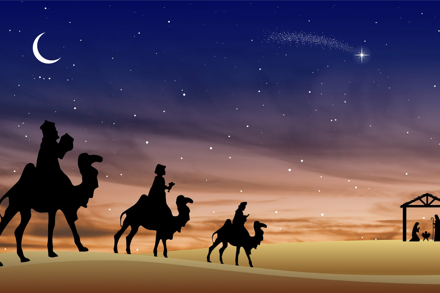 Nativity Backdrop Three Kings Holy Manger Backdrop UK BRP12-443