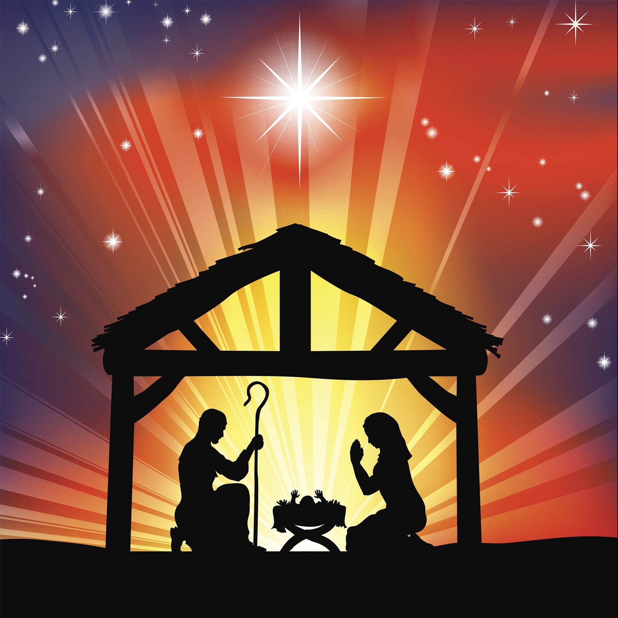 Backdrop For Nativity Scene Manger Guiding Star Backdrop UK BRP12-447