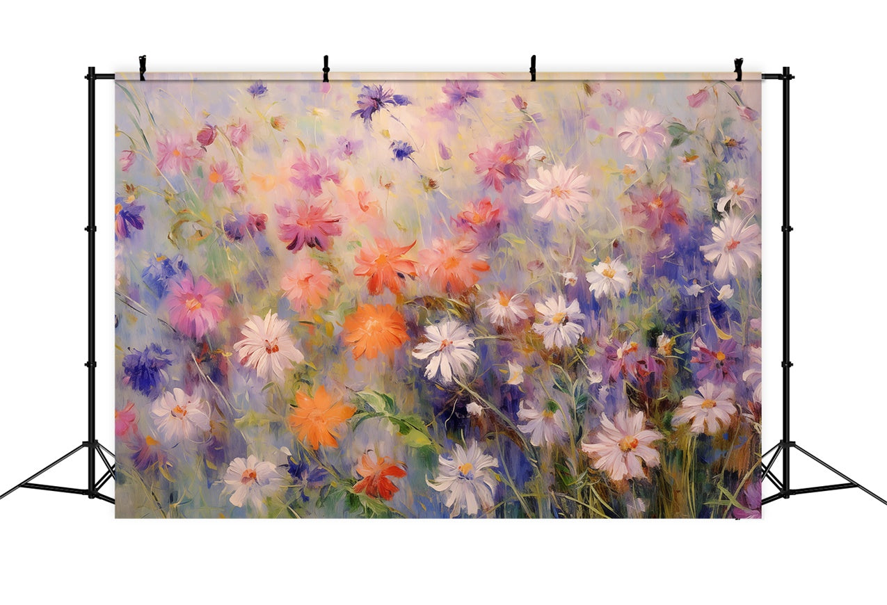 Floral Photography Backdrops Vibrant Meadow Flower Backdrop UK BRP12-528