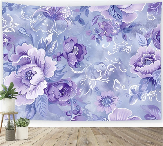 Flower Photo Backdrop Delicate Lavender Flower Abstract Backdrop UK BRP12-529