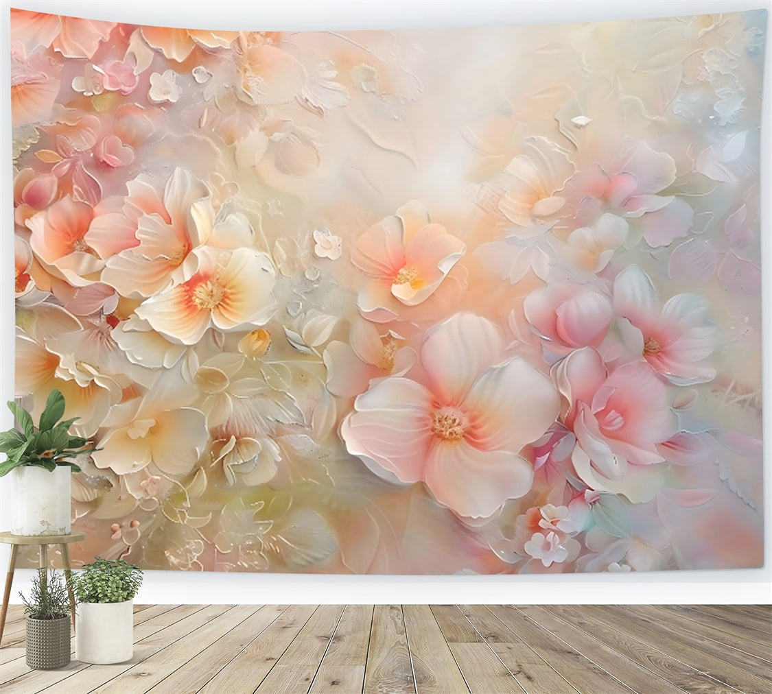 Floral Backdrops Pastel Flower Petals Dream Backdrop UK BRP12-537