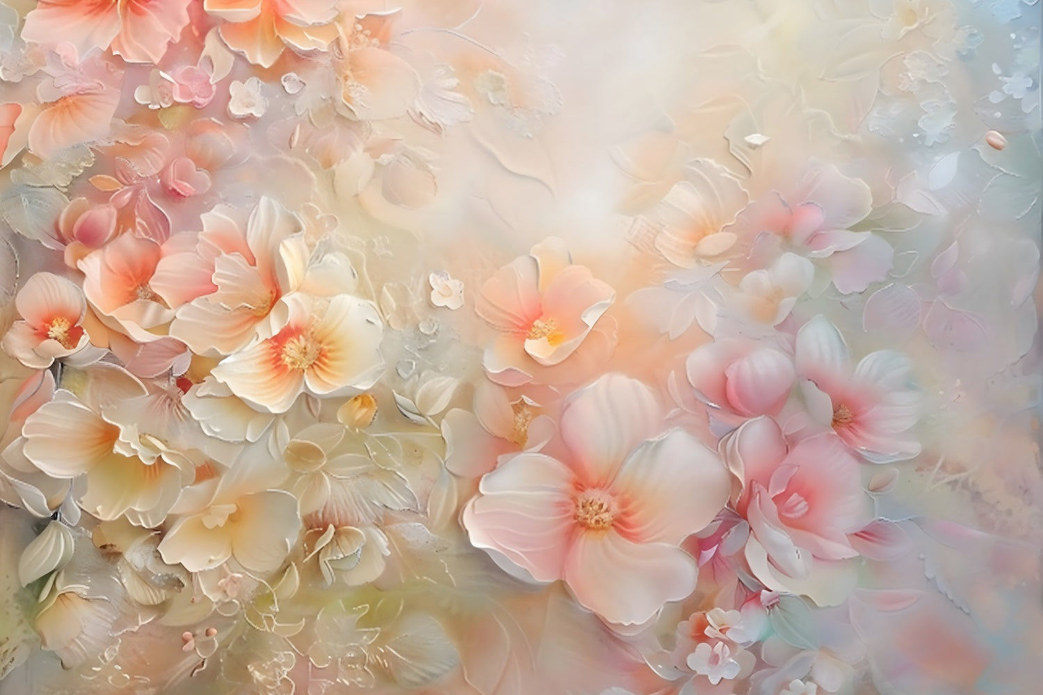 Floral Backdrops Pastel Flower Petals Dream Backdrop UK BRP12-537