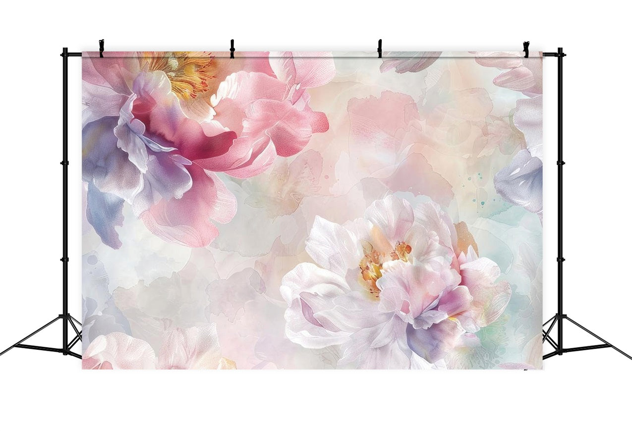 Floral Backdrop Diy Romantic Peony Blossom Artwork Backdrop UK BRP12-539