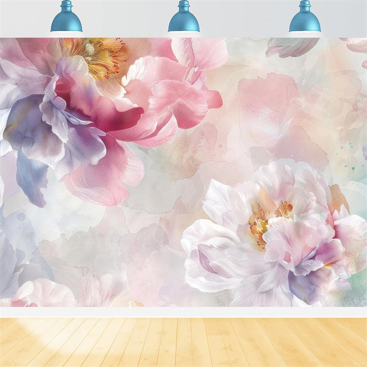 Floral Backdrop Diy Romantic Peony Blossom Artwork Backdrop UK BRP12-539