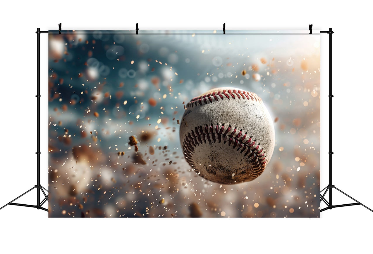 Sports Themed Backdrop Baseball Throw Close-Up Backdrop UK BRP12-572