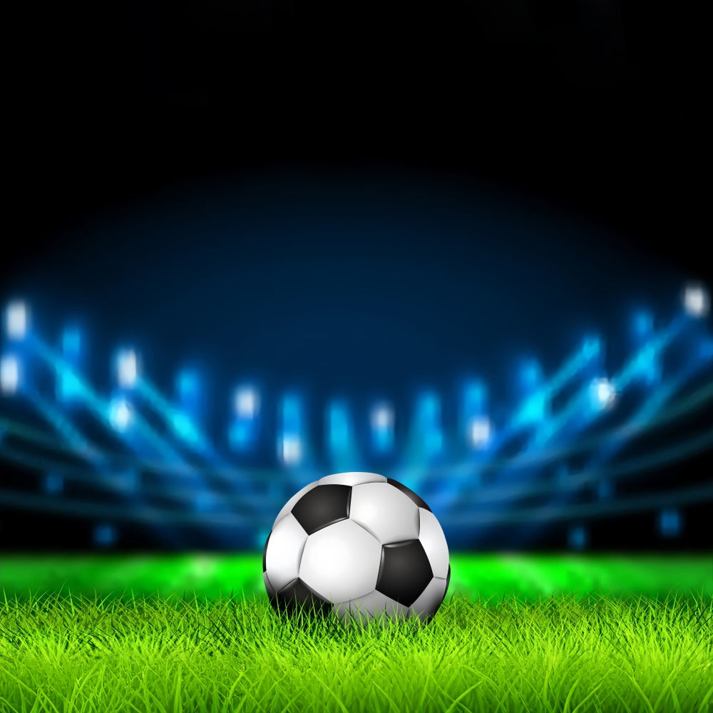 Sports Event Backdrop Football Glowing Arena Photography Backdrop UK BRP12-581