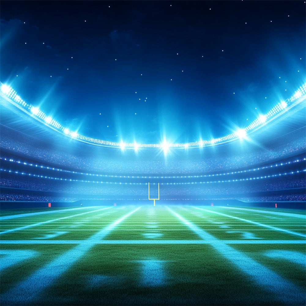 Sports Photography Backdrop Football Night Stadium Glimmer Backdrop UK BRP12-591