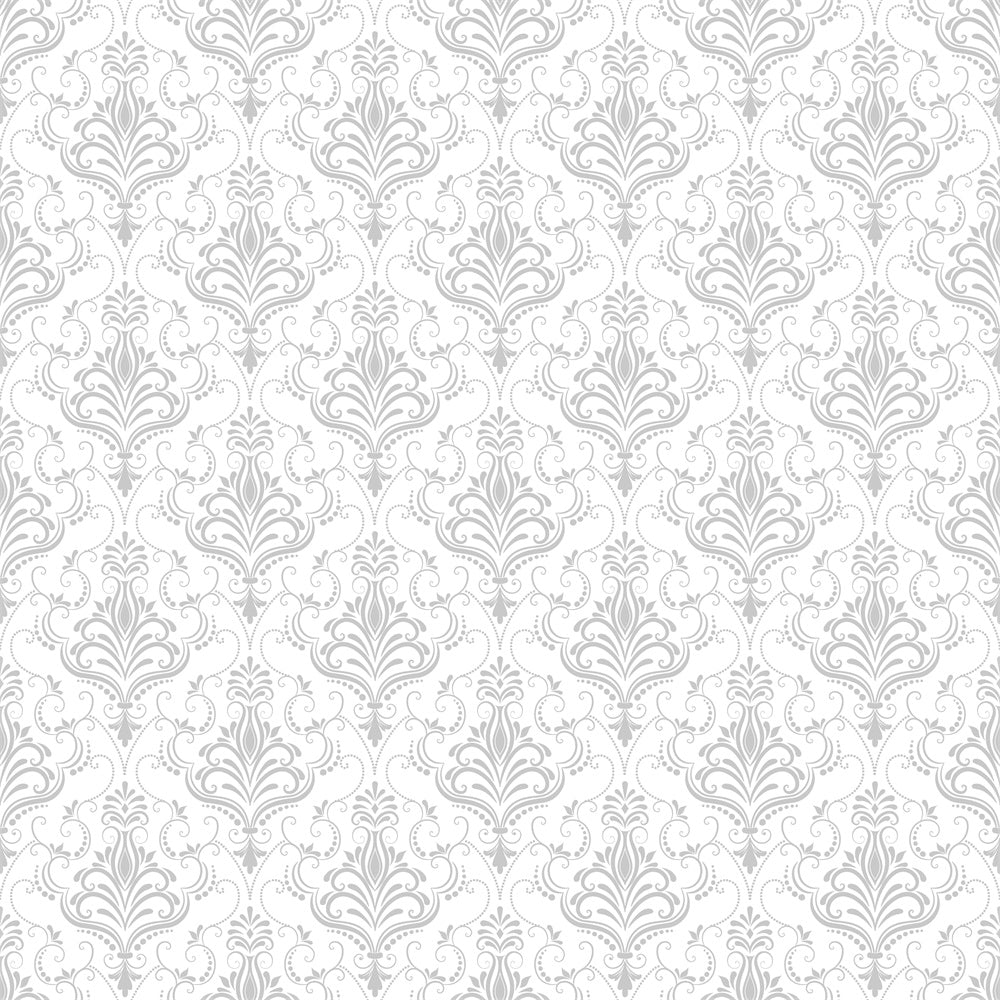 Photography Backdrops Damask Light Gray Ornate Floral Backdrop UK BRP12-596