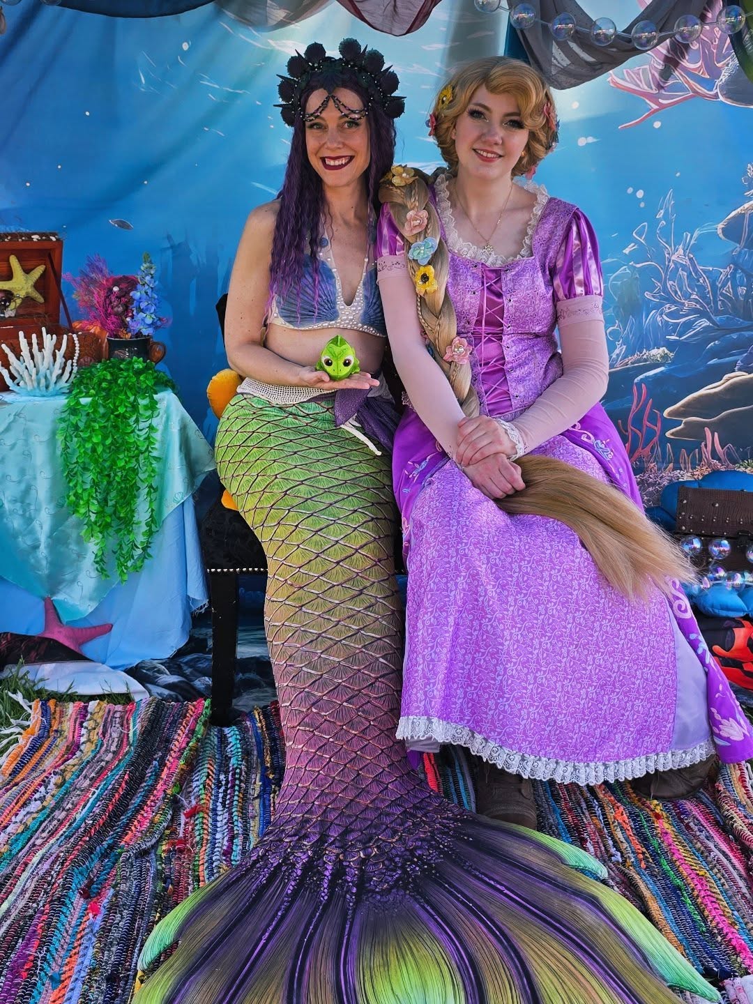 Mermaid Backdrops Beautiful Underwater Coral Reef Landscape Backdrop UK BRP12-59