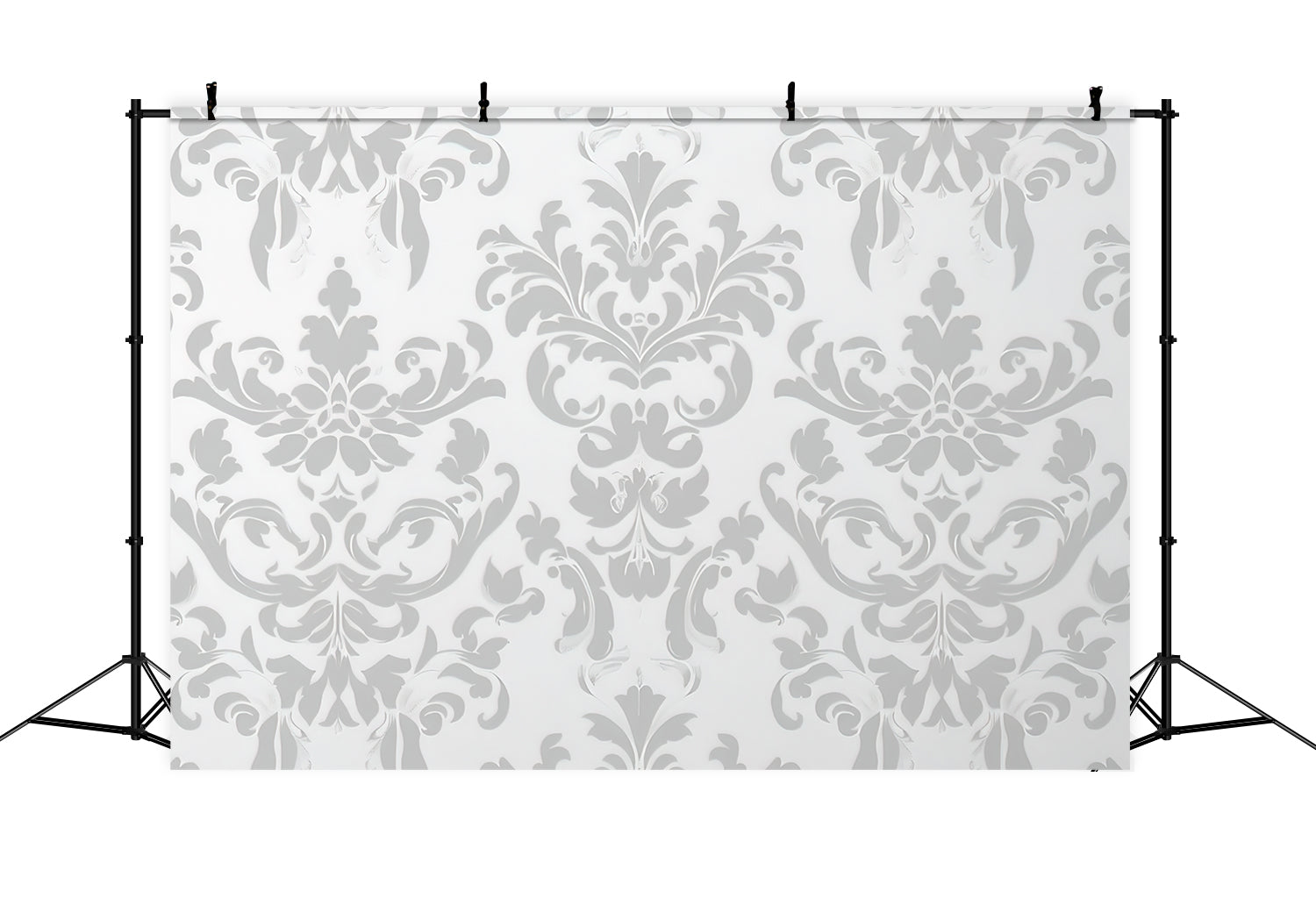 Damask Photography Backdrop Delicate Floral Curved Pattern Backdrop UK BRP12-600