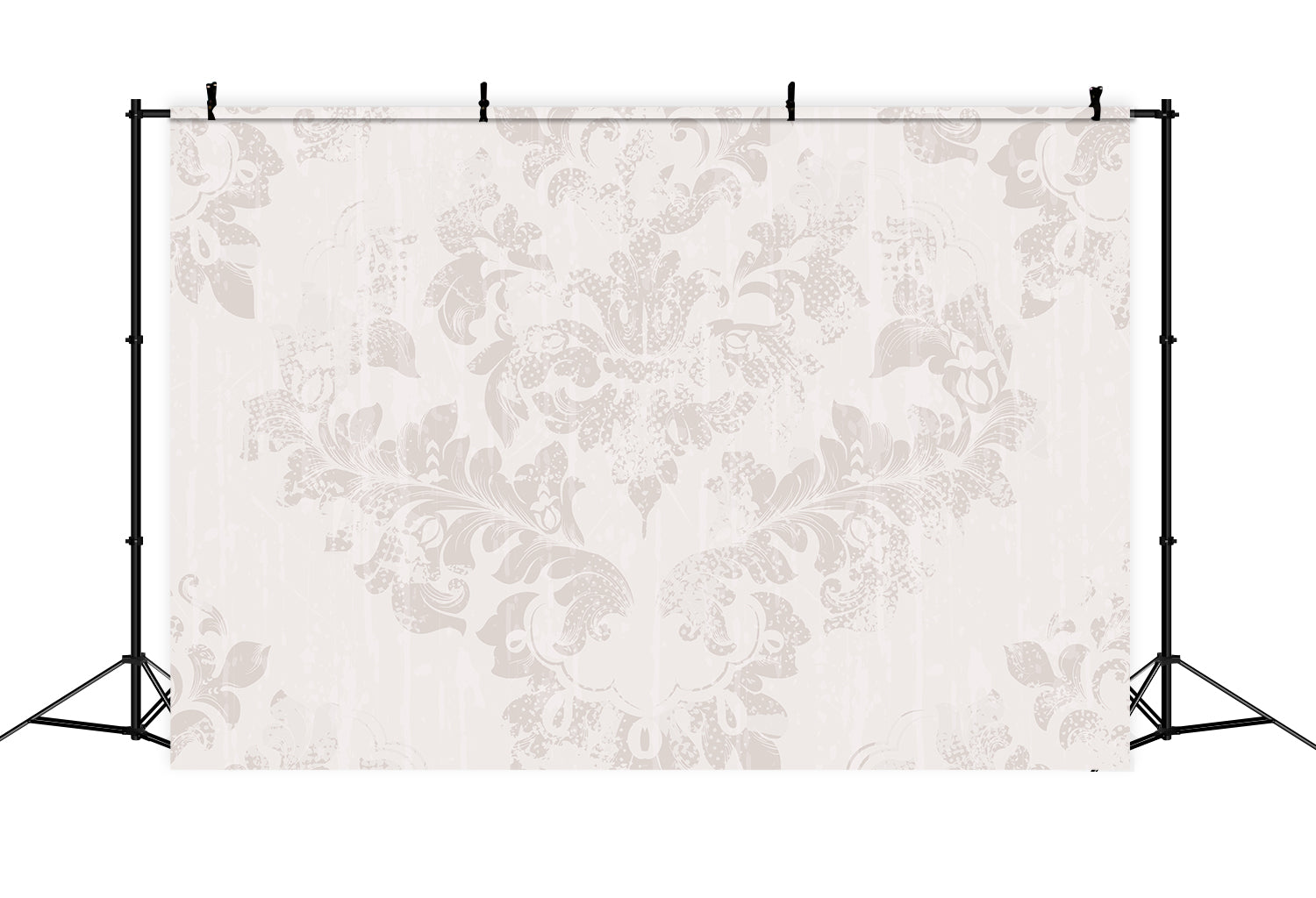 Damask Backdrop Photography Abstract Beige Faded Floral Backdrop UK BRP12-602