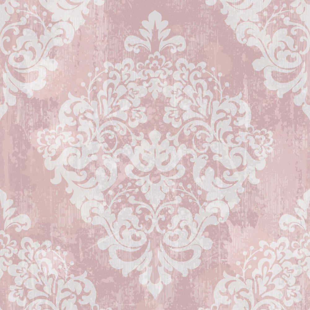 Damask Backdrop Light Pastel Pink Baroque Floral Backdrop UK BRP12-607