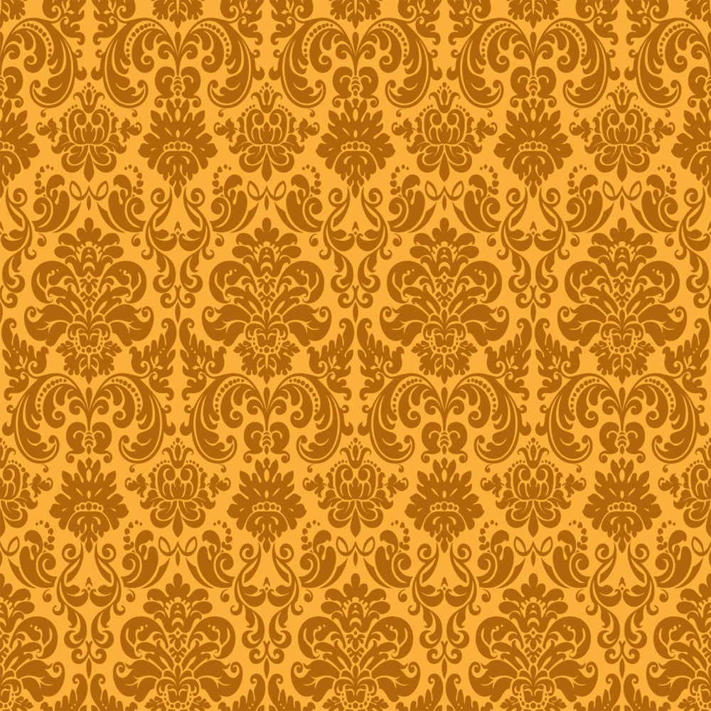 Damask Photography Backdrops Golden Baroque Ornamental Backdrop UK BRP12-616