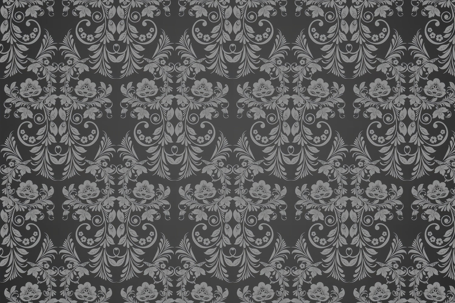 Damask Photography Backdrop Charcoal Grey Design Backdrop UK BRP12-625