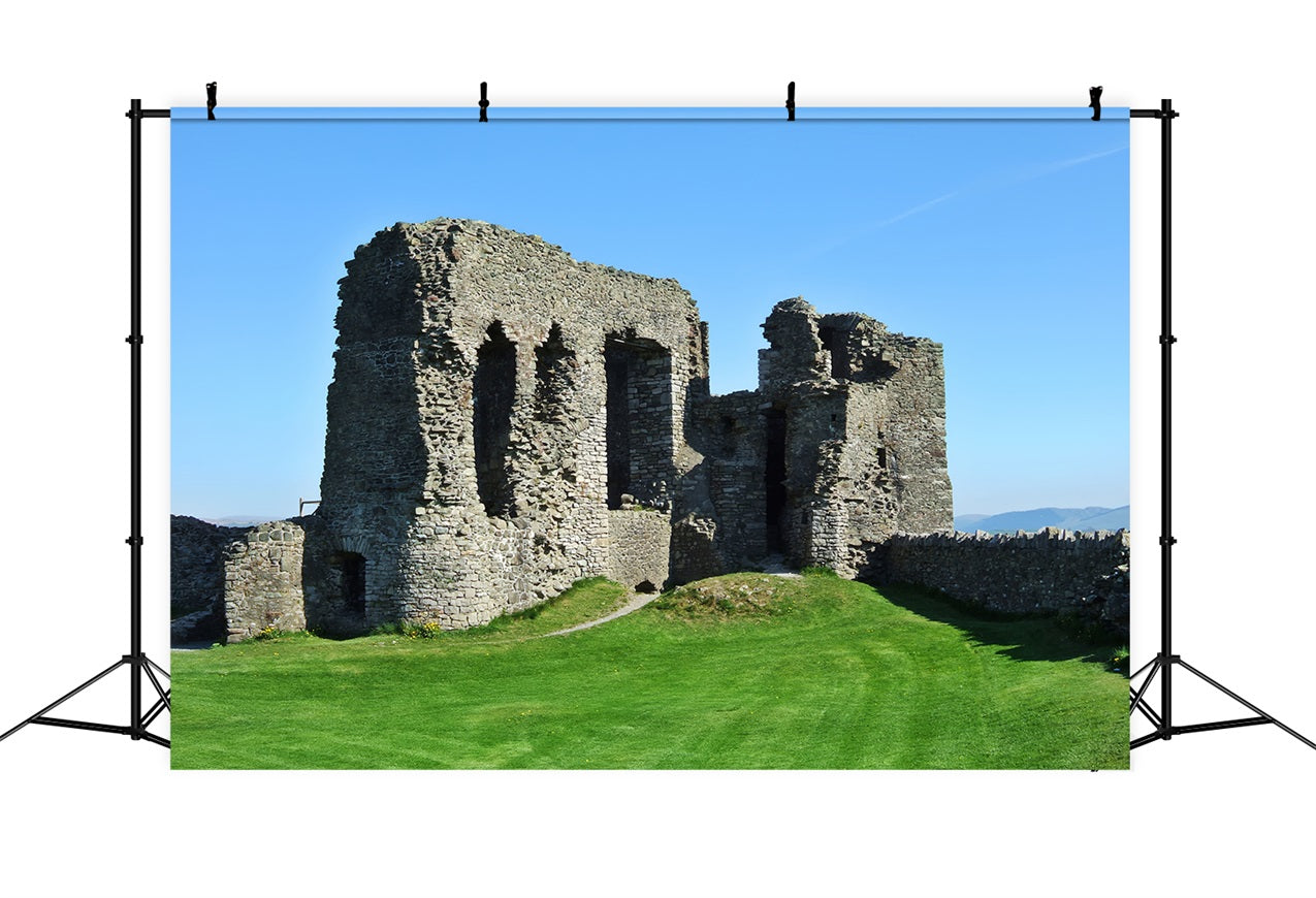 Architecture Backdrop Ancient Castle Ruins Sky Backdrop UK BRP12-643