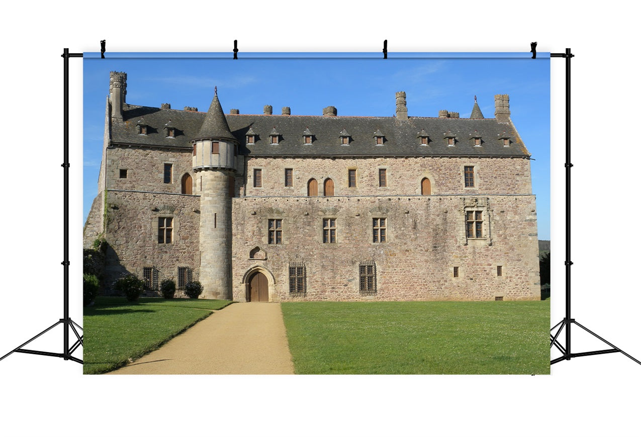 Architecture Backdrop Majestic Medieval Stone Tower Backdrop UK BRP12-644