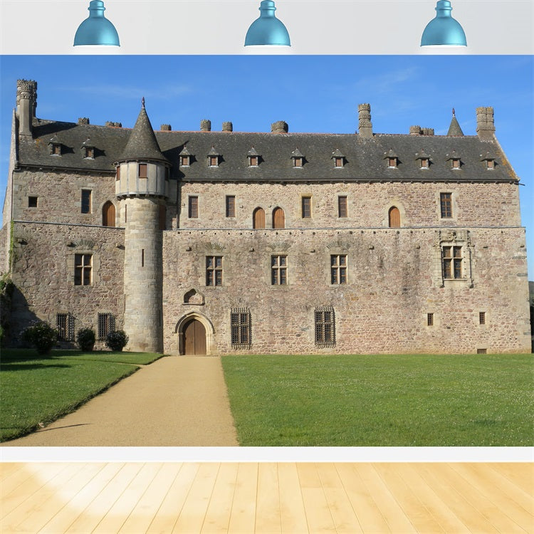 Architecture Backdrop Majestic Medieval Stone Tower Backdrop UK BRP12-644