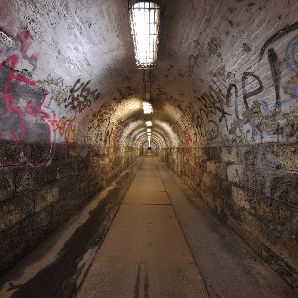 Architecture Backdrop Graffiti Alley Tunnel Photography Backdrop UK BRP12-669