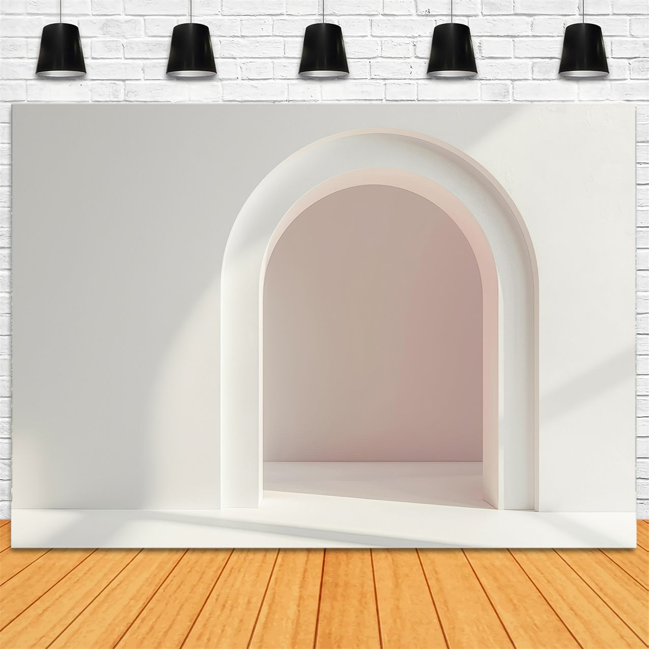 Architecture Backdrop Pastel Minimalist Archway Scene Backdrop UK BRP12-674