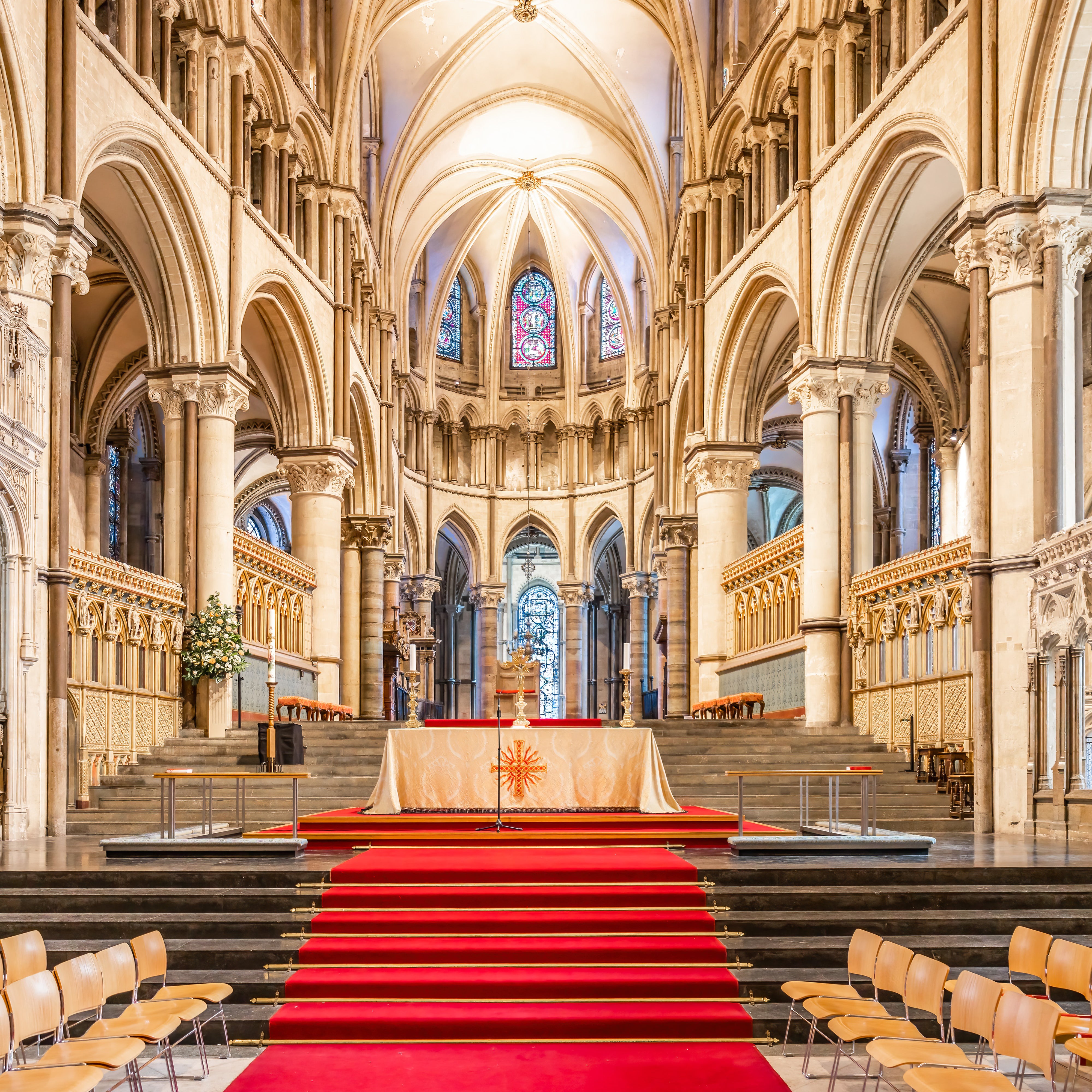 Church Backdrops Cathedral Altar Red Carpet Backdrop UK BRP12-713