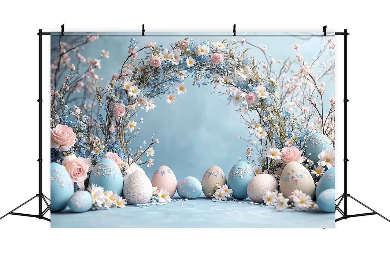 Easter Backdrops Serene Spring Arch Egg Trail Backdrop UK BRP12-726