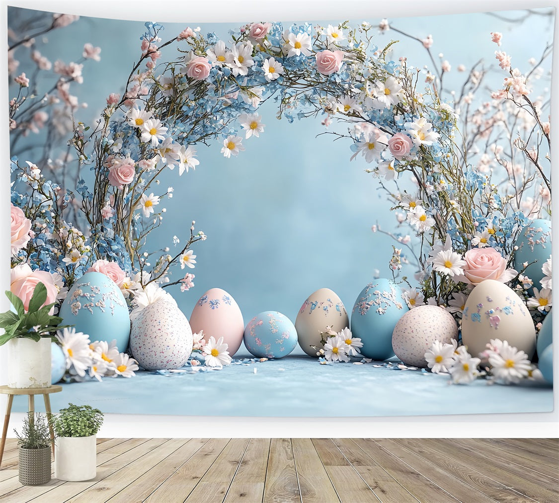 Easter Backdrops Serene Spring Arch Egg Trail Backdrop UK BRP12-726