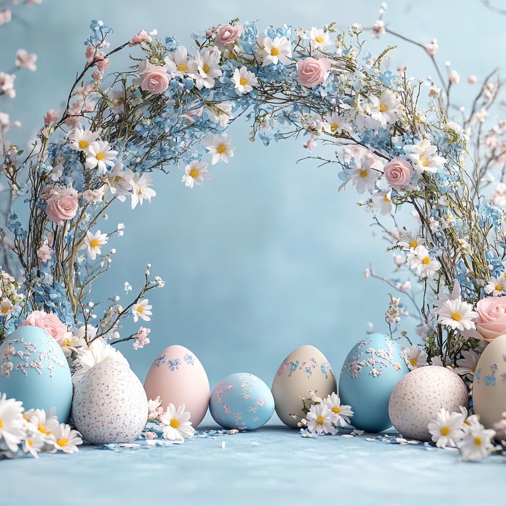 Easter Backdrops Serene Spring Arch Egg Trail Backdrop UK BRP12-726