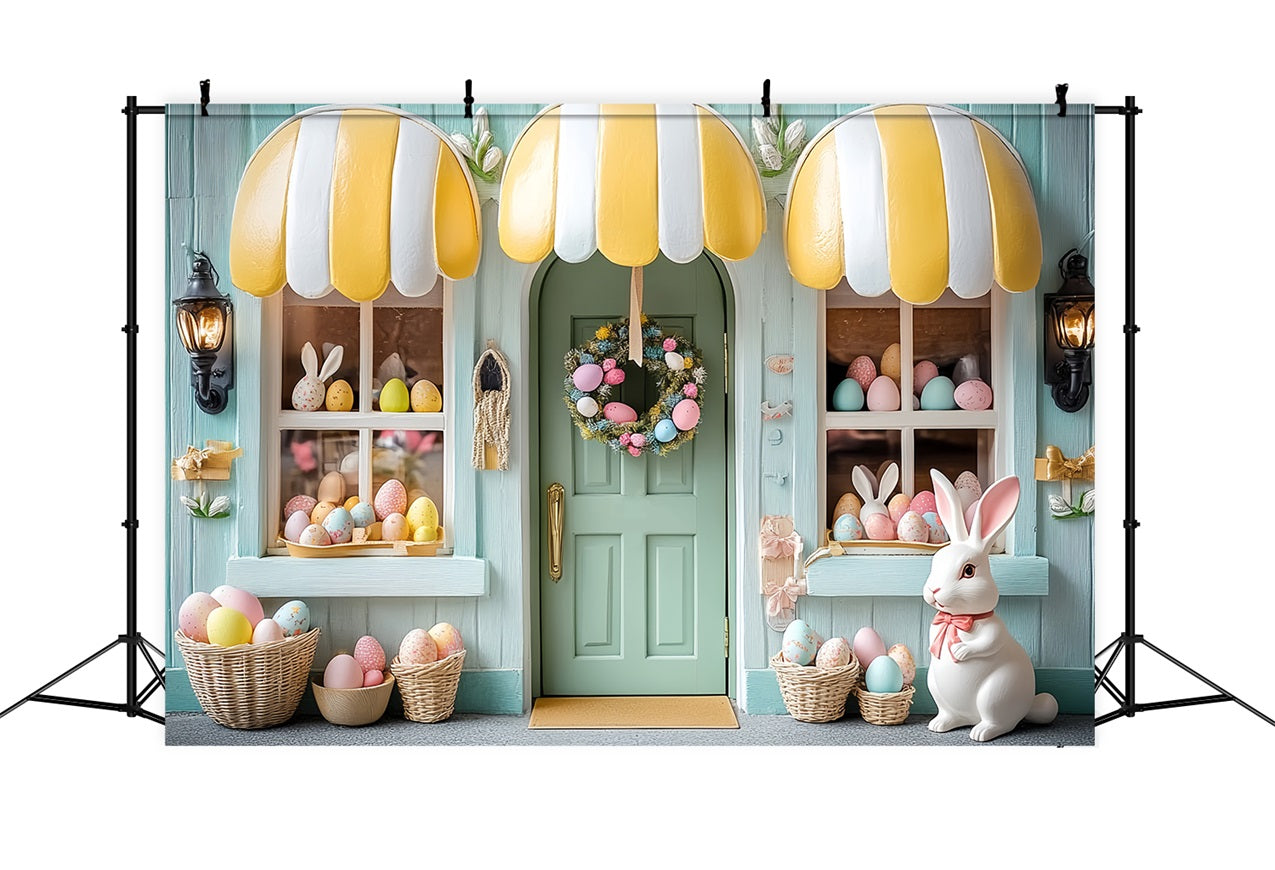 Easter Photo Backdrop Window Display Bunny Figurine Backdrop UK BRP12-733