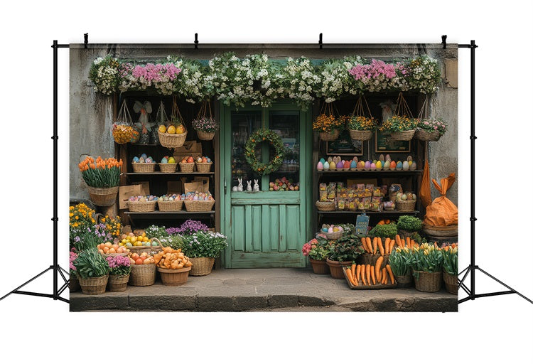 Easter Backdrop Photography Farmhouse Vegetable Floral Backdrop UK BRP12-736