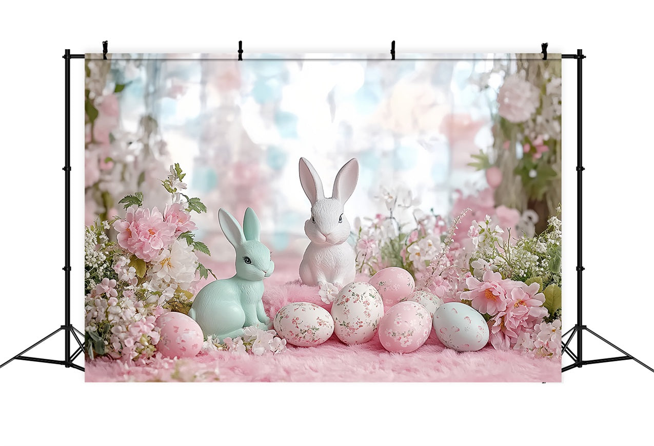 Photo Backdrops For Easter Blossoms Bunny Egg Backdrop UK BRP12-746