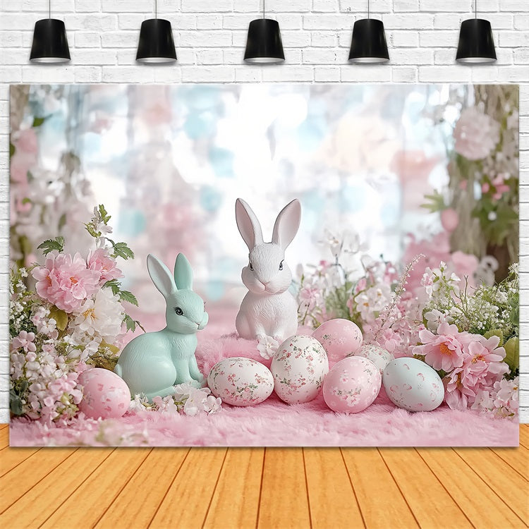 Photo Backdrops For Easter Blossoms Bunny Egg Backdrop UK BRP12-746