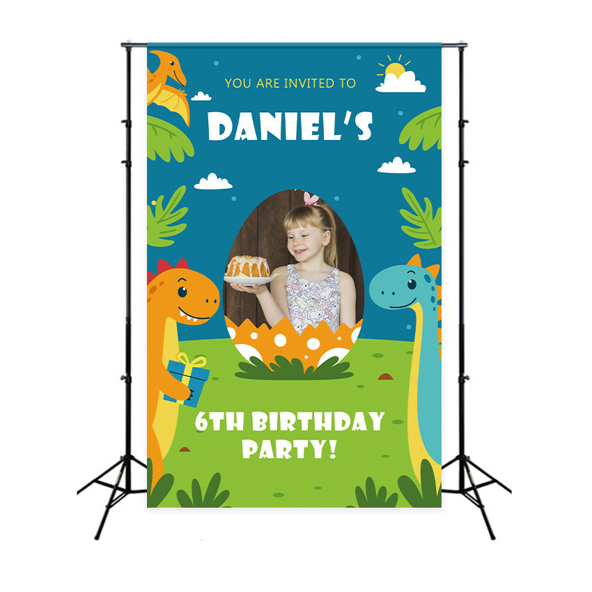 Customize Backdrop For Birthday Jurassic 6th Party Backdrop UK BRP2-112