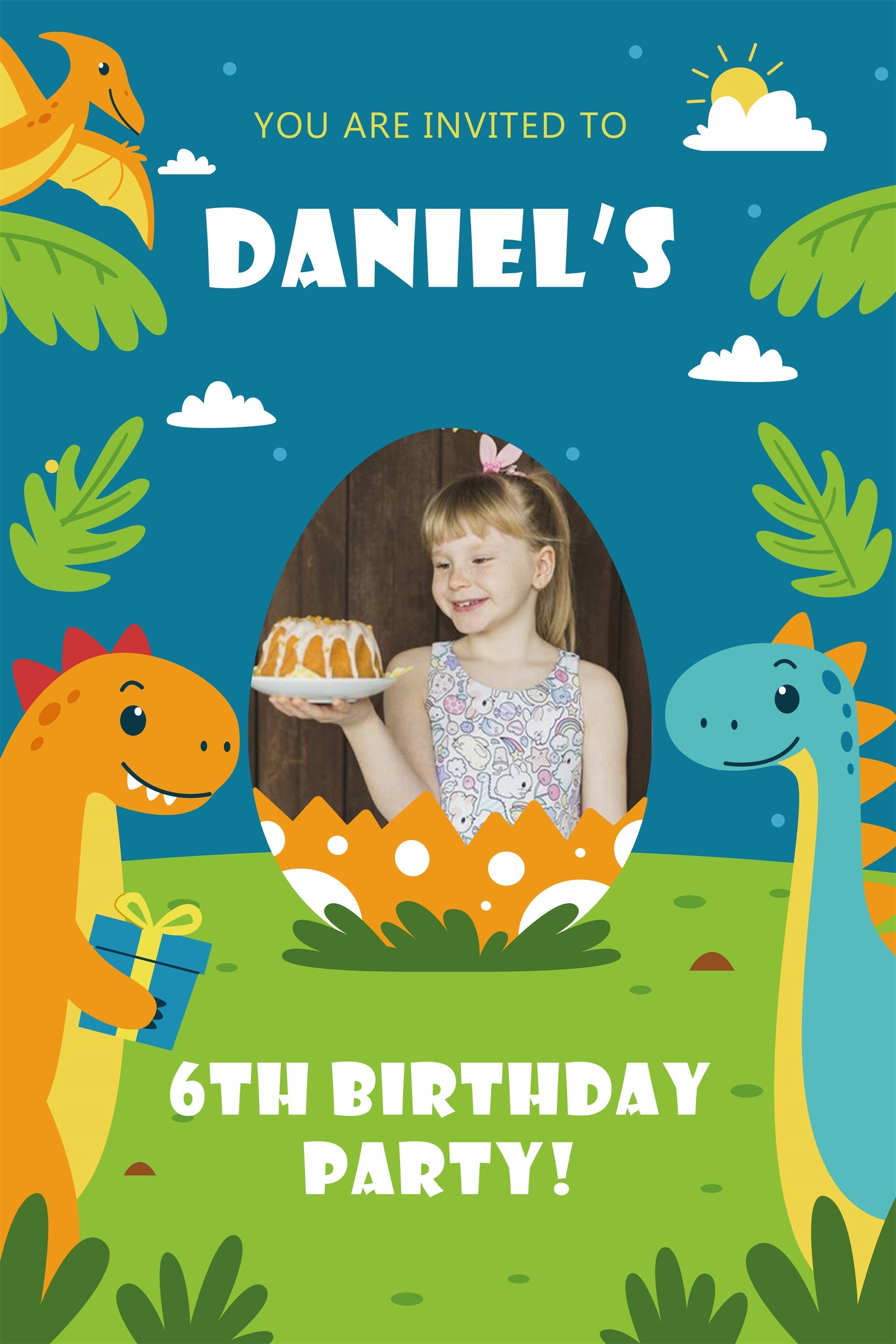 Customize Backdrop For Birthday Jurassic 6th Party Backdrop UK BRP2-112