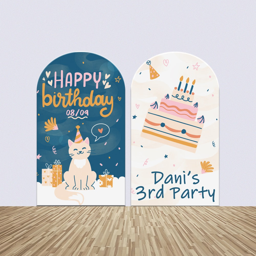 Custom Backdrops For Birthdays 3rd Animal Theme Arch Backdrop Kit UK BRP2-182