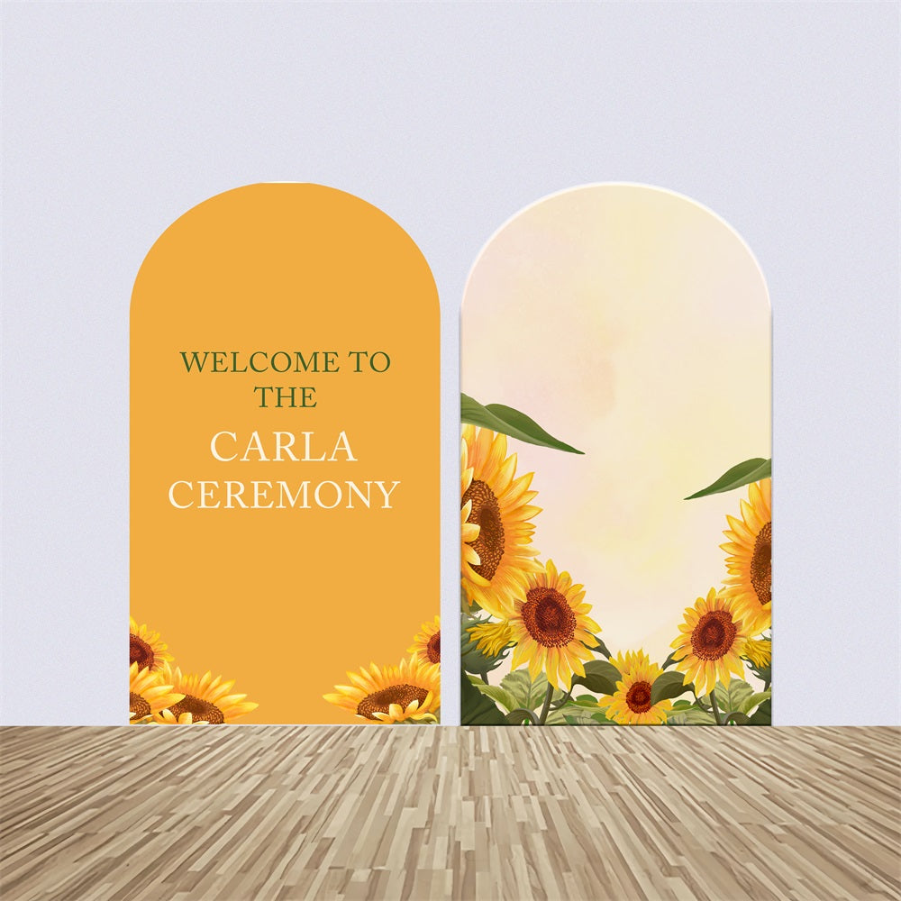 Personalized Baby Shower Backdrop Sunflower Garden Arch Backdrop Kit UK BRP2-195