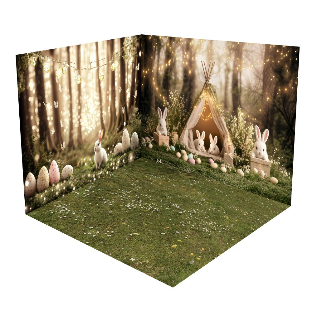 Mystical Forest Easter Egg Backdrop Room Set UK BRP2-21