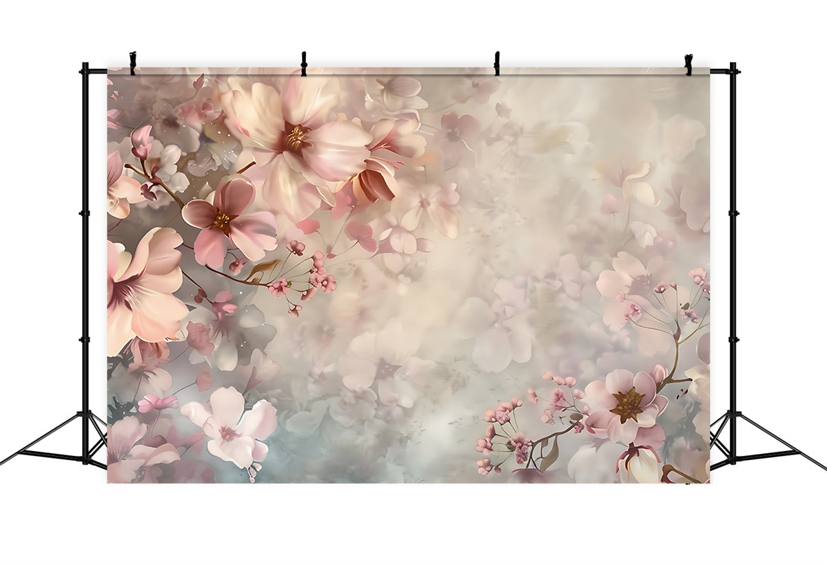 Floral Photography Backdrop Soft Blossom Mist Floral Backdrop UK BRP2-63