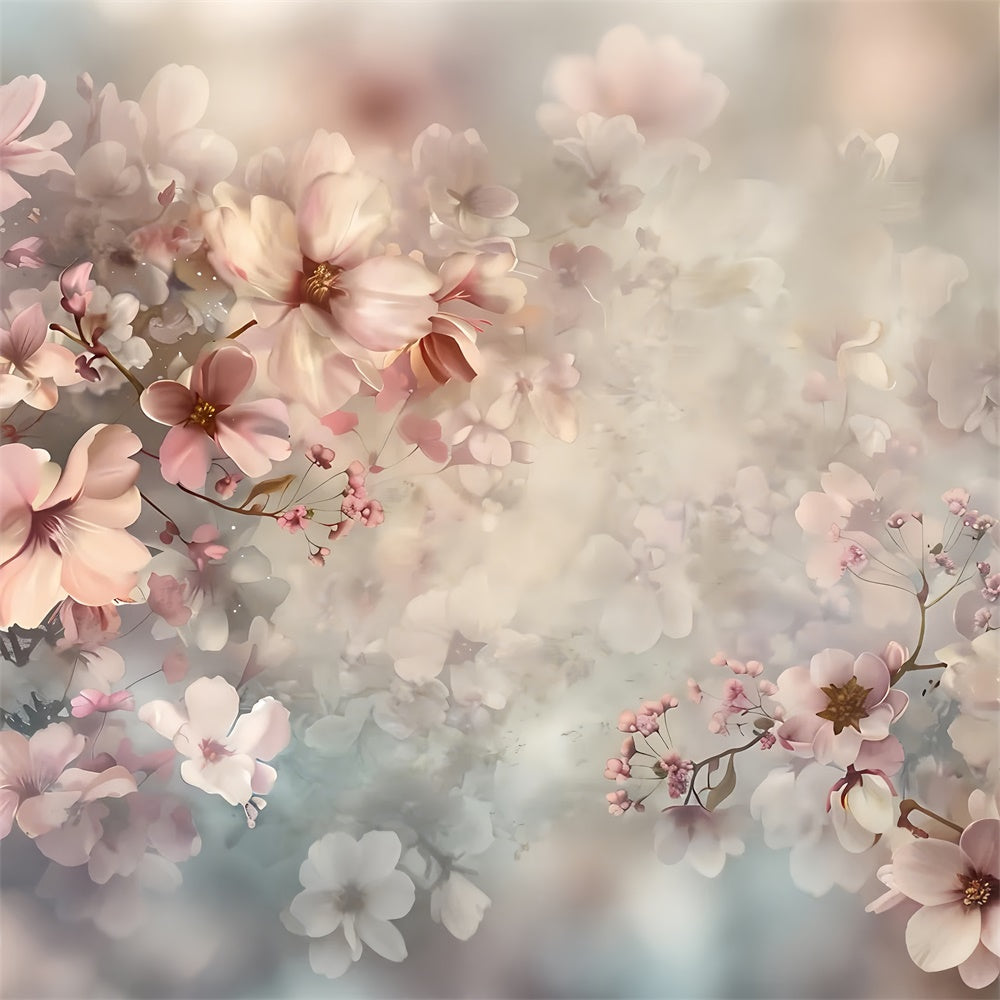 Floral Photography Backdrop Soft Blossom Mist Floral Backdrop UK BRP2-63