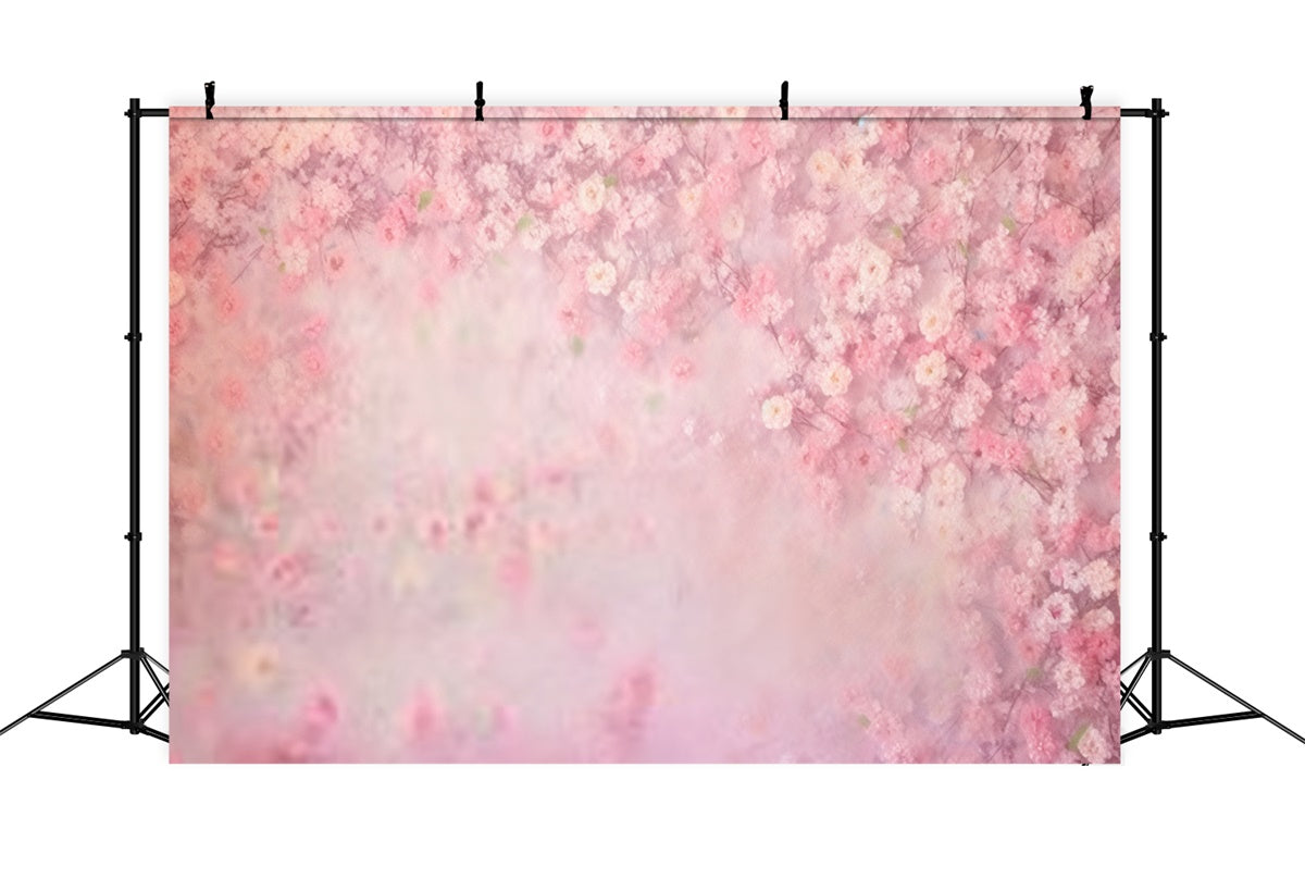 Flower Backdrop Soft Blush Blossom Photography Backdrop UK BRP2-65