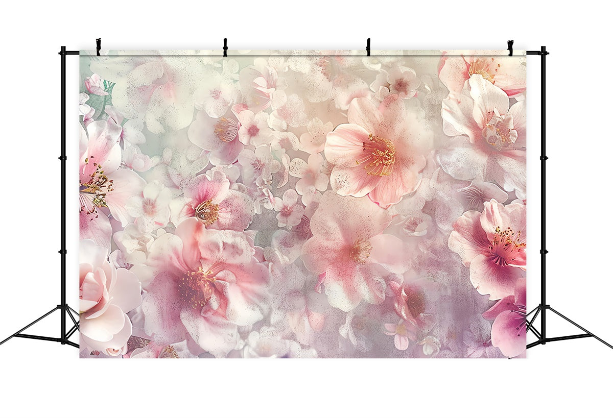 Flower Photography Backdrop Blush Petal Flowery Dream Backdrop UK BRP2-69