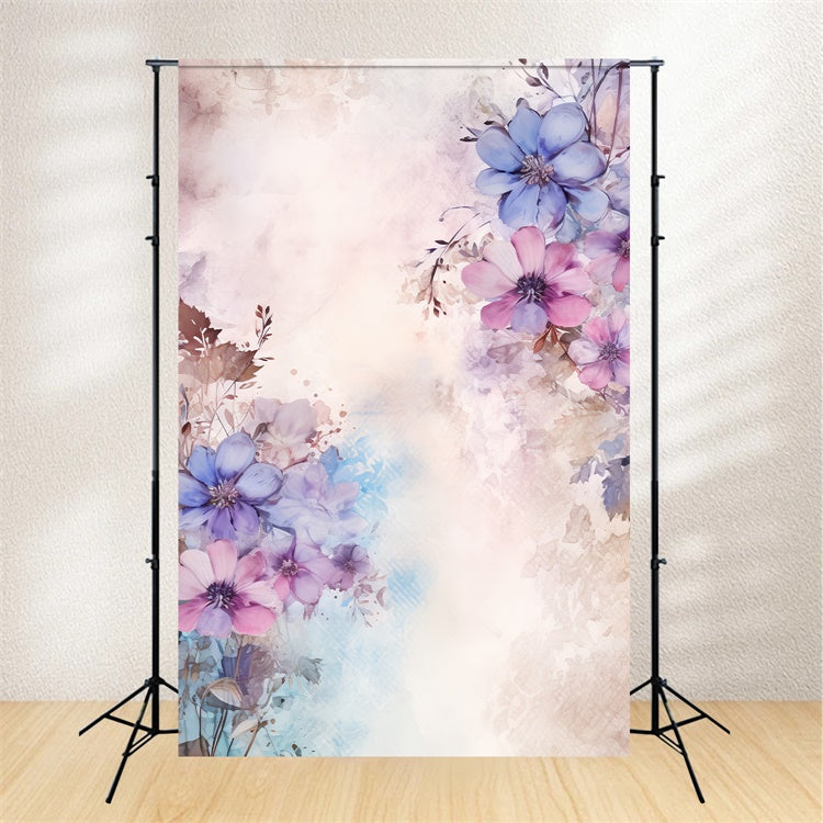 Floral Photo Backdrops Soft Pastel Floral Fantasy Backdrop UK BRP2-70