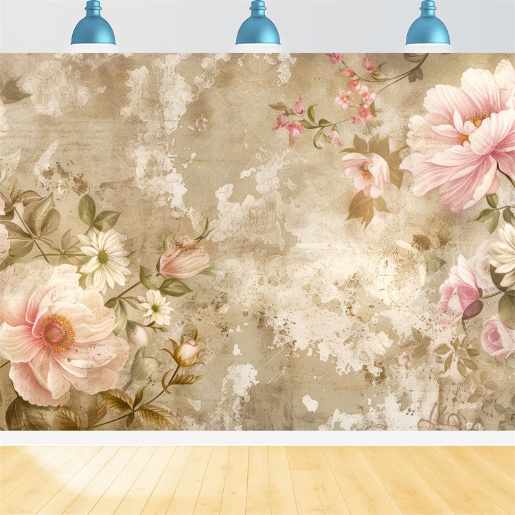 Flower Backdrop Timeless Vintage Rose Photography Backdrop UK BRP2-71