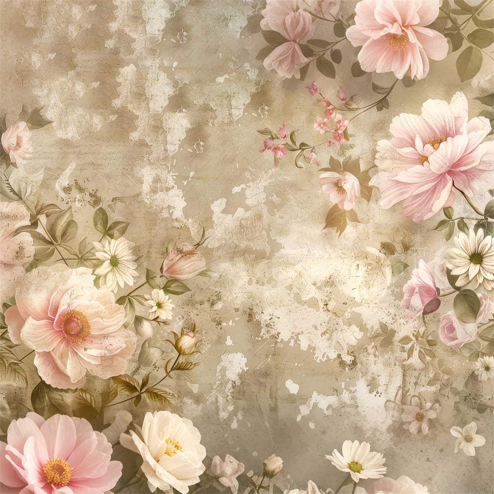 Flower Backdrop Timeless Vintage Rose Photography Backdrop UK BRP2-71