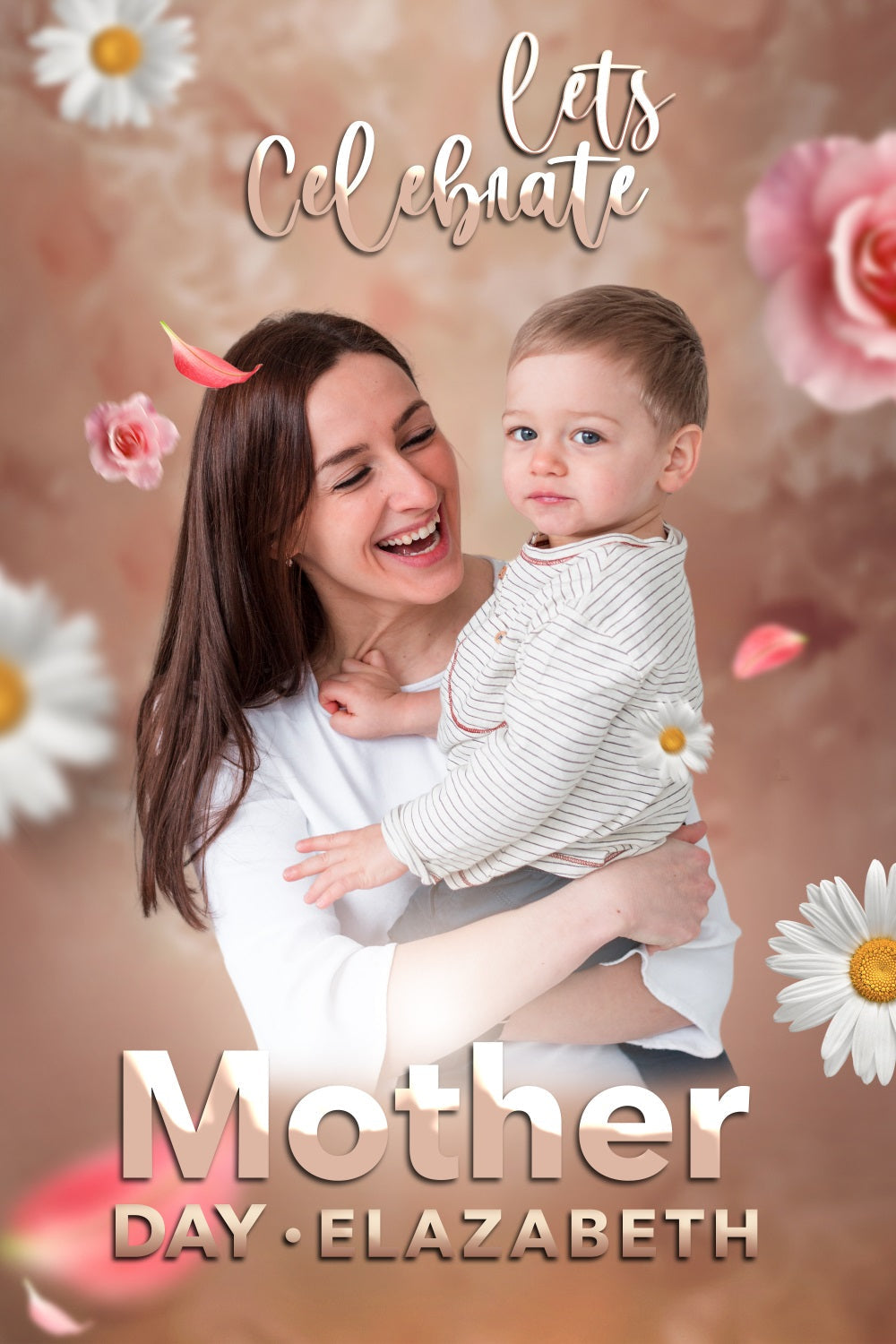 Mother's Day Backdrops Daisy Bloom Floral Customized Backdrop UK BRP3-118